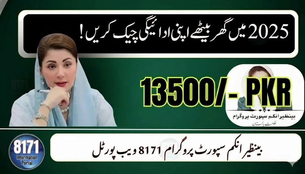 Home 1 8171 check online cnic that used to check BISP 13500 payment