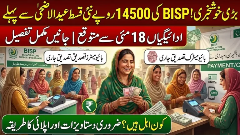 BISP 14500 Qist Before Eid-ul-Adha