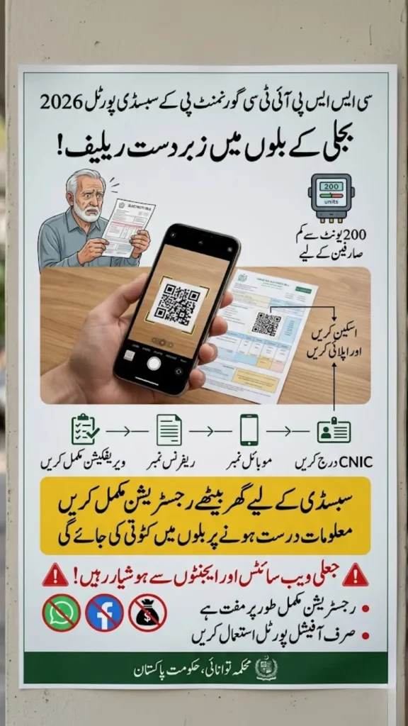 CSS PITC Gov PK Subsidy Apply Portal Open for Electricity Bill Relief 2026 2 CSS PITC Gov PK Subsidy Apply Portal Open for Electricity Bill Relief 2026
